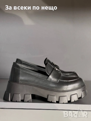 Prada Дамски Черни Ежедневни Обувки Прада Код E1325, снимка 3 - Дамски ежедневни обувки - 54148470