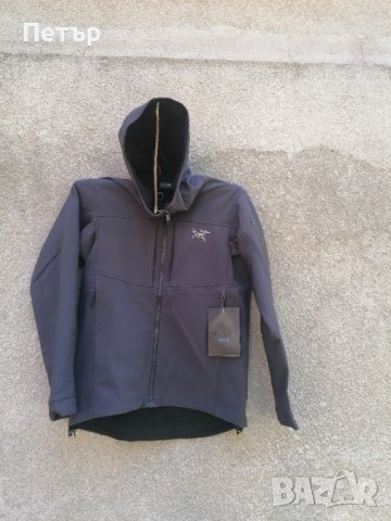 Продавам нови мъжки якета уиндстопър софт шел тъмносиви Arc'teryx 