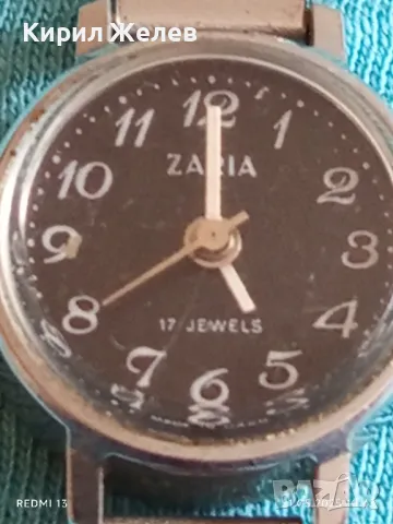 Стар механичен часовник дамски Заря СССР 17 камъка за ремонт части КОЛЕКЦИЯ 31924, снимка 3 - Антикварни и старинни предмети - 50371980