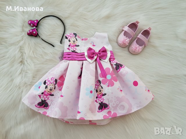 Рокля Мини Маус , снимка 7 - Бебешки рокли - 22581438