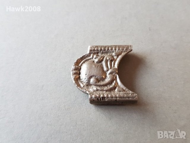 Възрожденска сребърна част колан гривна кюстек пафти носия, снимка 1