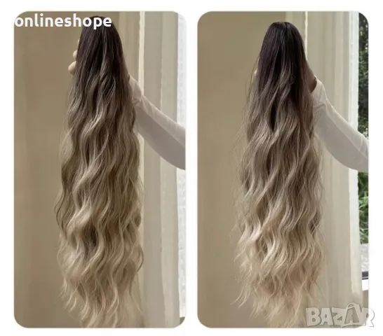 Удължение екстеншън за опашка от синтетична коса със захват шнола, снимка 12 - Аксесоари за коса - 49222629