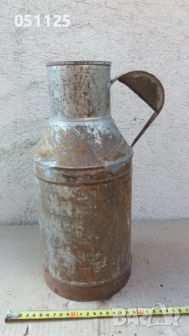Метален възрожденски гюм за мляко - 8 литра , снимка 1 - Антикварни и старинни предмети - 40300578