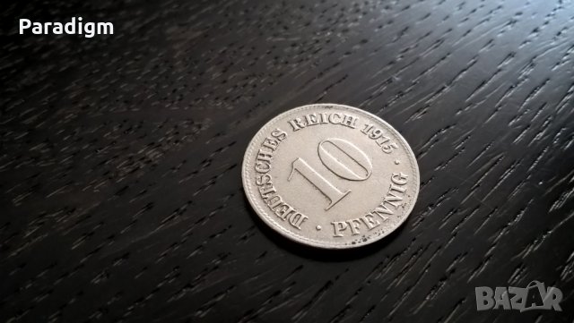 Райх монета - Германия - 10 пфенига | 1915г.; серия D