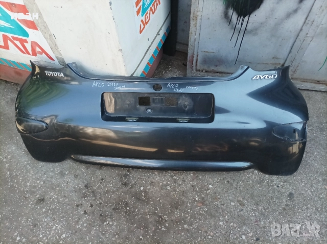 Задна броня за Тойота Айго 2 врати. 2009 год. , снимка 10 - Части - 51675735