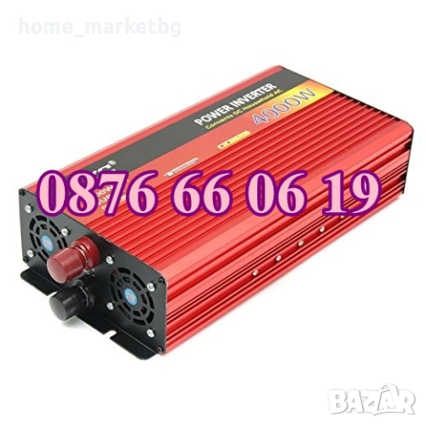 Инвертор 500W, 1000W, 2000W и 4000W 12V/24V 220V, преобразовател на ток, снимка 2 - Аксесоари и консумативи - 54096971