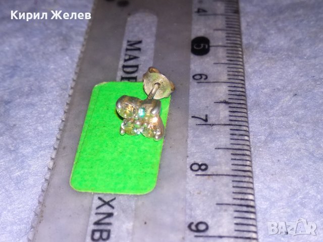 МИНИАТЮРНА СРЕБЪРНА ФЛОРАЛНА ОБЕЦА СРЕБРО ЦВЕТЕ 925 ПРОБА с БЛЕСТЯЩИ ЦИРКОНЧЕТА 32126, снимка 8 - Обеци - 40487874