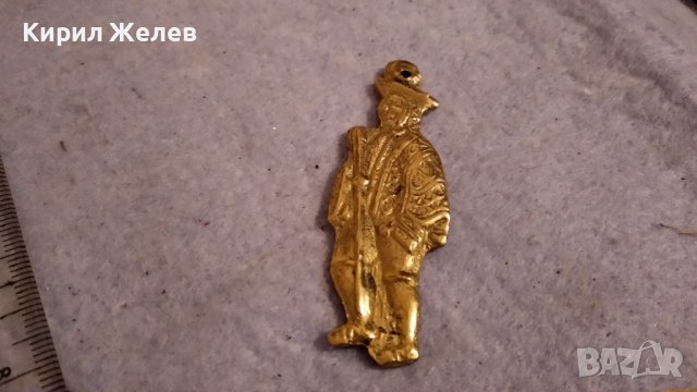 ПОЗЛАТЕНА МЕТАЛНА ФИГУРКА АРТ ВИСУЛКА ТРАДИЦИОНЕН СУВЕНИР от ПЕРУ 34574, снимка 2 - Колекции - 39061897