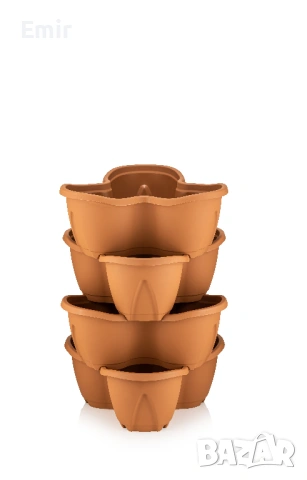 Саксия (кула) за отглеждане на ягоди от 4бр, снимка 2 - Саксии и кашпи - 54294585