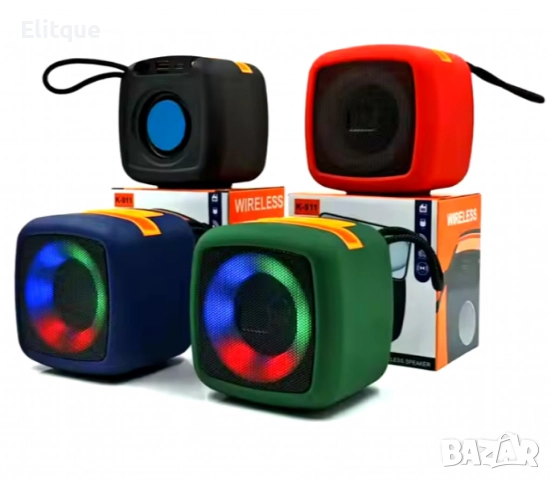 Мини преносима Bluetooth колонка с RGB LED светлини и Super Bass, снимка 4 - Друга електроника - 52820215