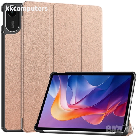 Калъф + Протектор за Xiaomi Redmi Pad 2 със Стойка| Висококачествен PU Кожа и PC | Анти-Ударна Защит, снимка 7 - Калъфи, кейсове - 52144018