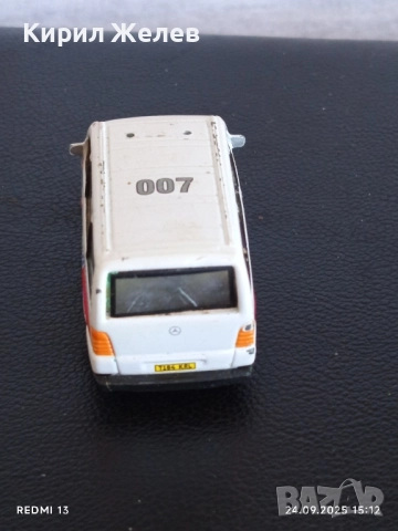 Метална количка ПОЛИЦИЯ Мерцедес Бенц Вито за КОЛЕКЦИЯ ДЕКОРАЦИЯ 51335, снимка 4 - Колекции - 51821944