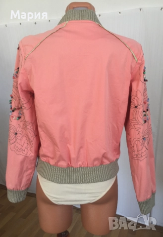 М размер Marc by Marc Jacobs Дамско Яке Протелтно Есенно Марк Джейкъбс Розово Прасковено Камъни, снимка 16 - Якета - 51869575
