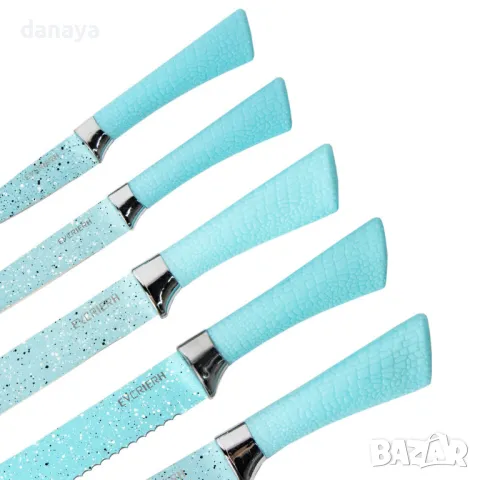 5588 Комплект кухненски ножове в подаръчна кутия, 6 части, снимка 10 - Прибори за хранене, готвене и сервиране - 48551114