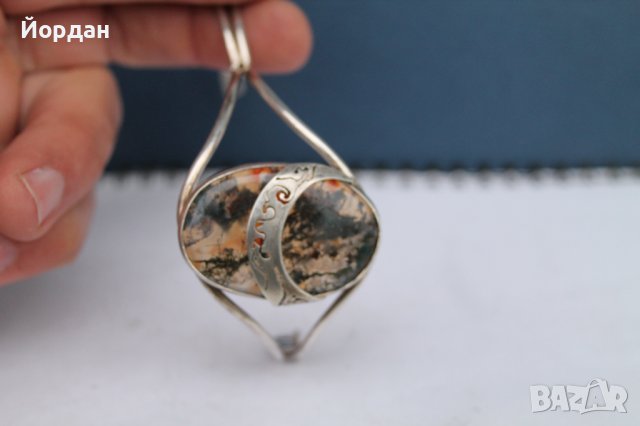 Дамска сребърна гривна, снимка 9 - Гривни - 38883450