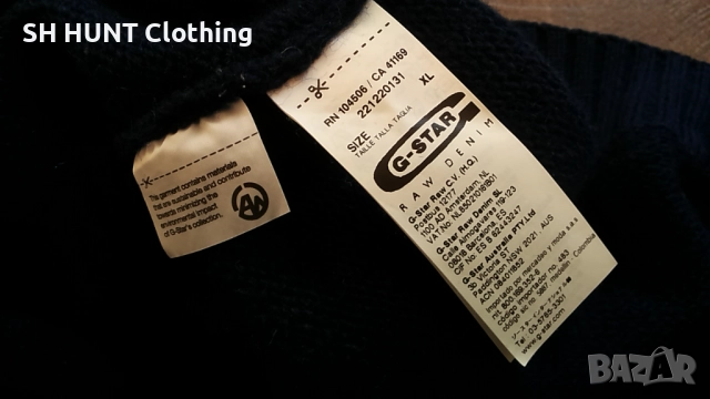 G-Star 70% Wool размер XL мъжки пуловер 70% вълна 1-28, снимка 11 - Пуловери - 52695609