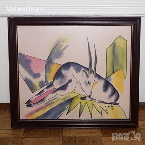 Картина върху коприна , снимка 1