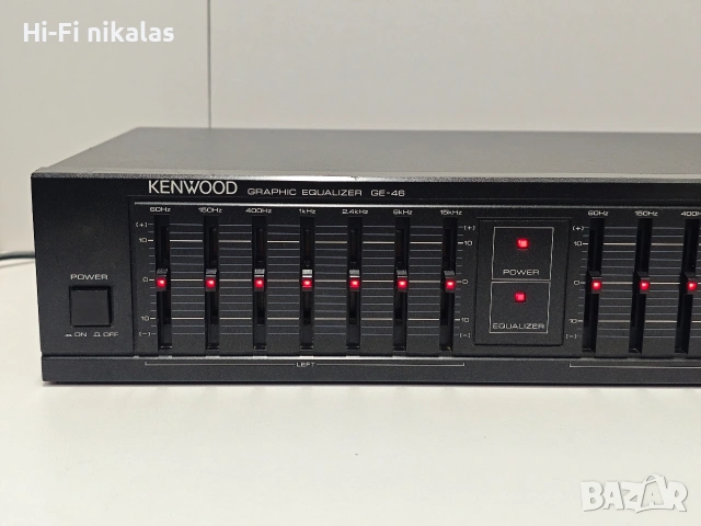 EQ стерео графичен еквалайзер KENWOOD GE-46, снимка 2 - Ресийвъри, усилватели, смесителни пултове - 54039868