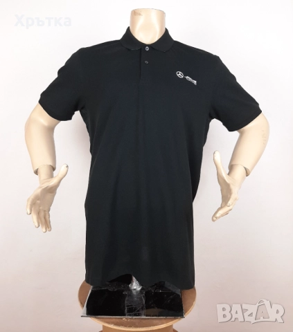 Mercedes AMG F1 Polo - Оригинална мъжка тениска с яка размер XL, снимка 3 - Тениски - 52939301