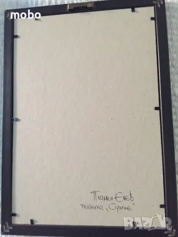 Картина  от Пламен Енев, техника „Сумие“, снимка 3 - Картини - 50386406