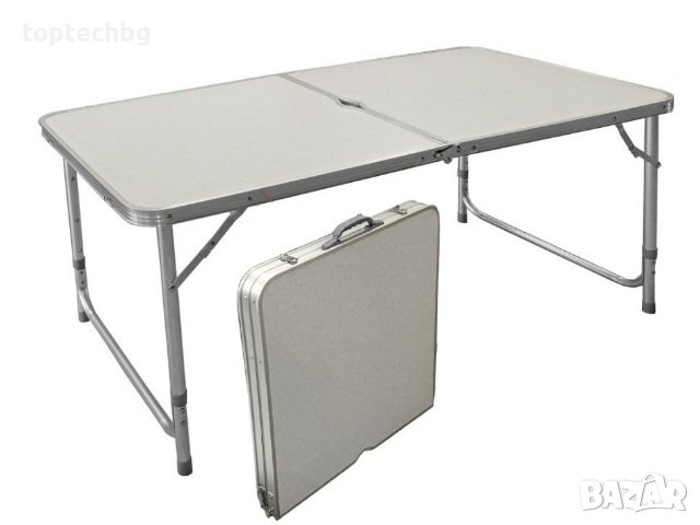 Разтегателна къмпинг маса алуминиева 120x60xH70, снимка 1