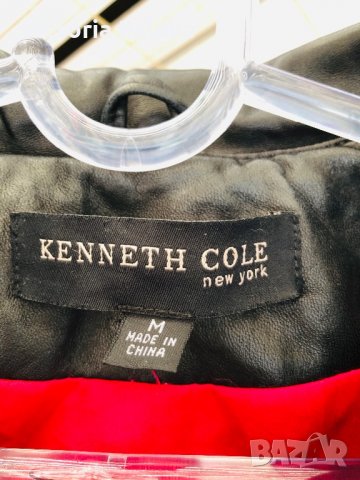 Модерно кожено яке тип сако KENNETH COLE NY, снимка 2 - Якета - 30230405