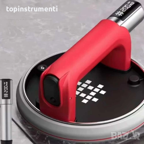 Вакуум вендуза, акумулаторна, SHIJING 6106, 2Ah, 178 мм, до 200 кг, с дисплей, в куфар