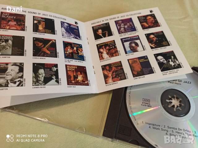 СД- Paul Horn – The Sound Of Jazz: Riviera Concert,Cleo, снимка 3 - CD дискове - 29110240
