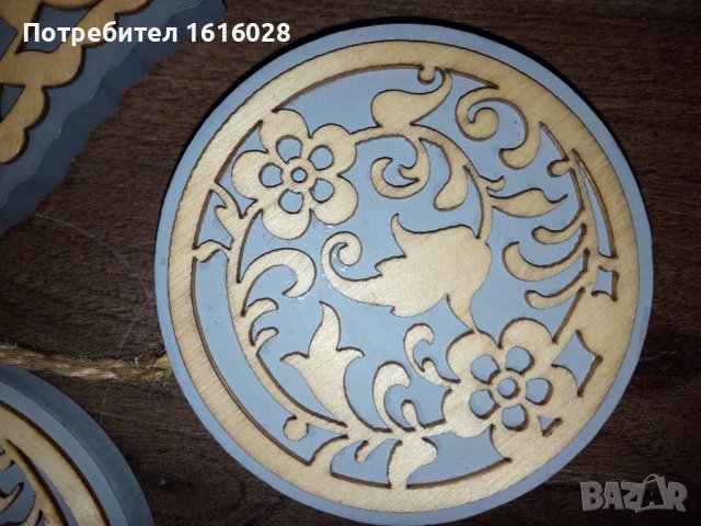 Нови дървенни Арт декорации сърца,кръгове и др, снимка 13 - Декорация за дома - 37345646