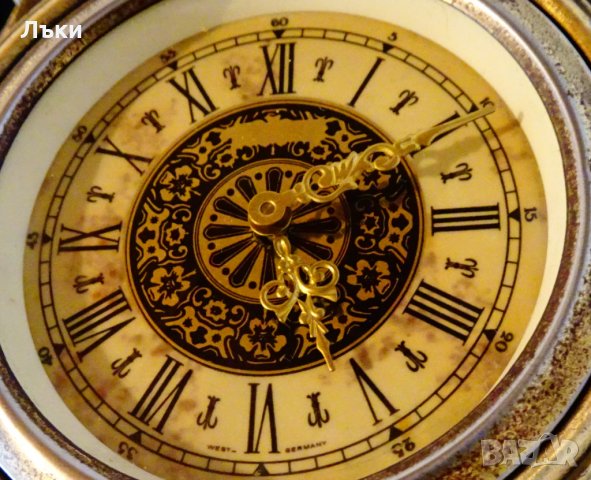 Бронзов механичен каминен часовник,барок. , снимка 8 - Антикварни и старинни предмети - 31446709