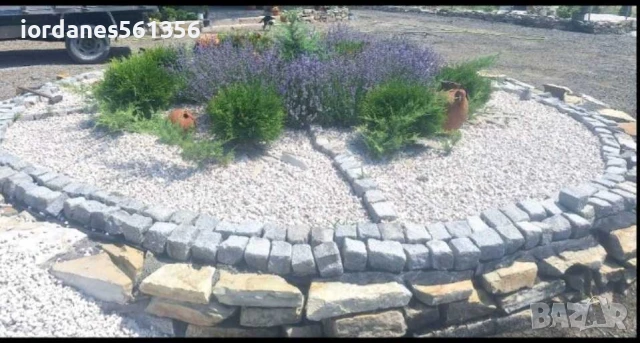 Бял Чакъл от Бял Камък за украса и Декорация на градинки дворни площи, снимка 12 - Градински мебели, декорация  - 50778044