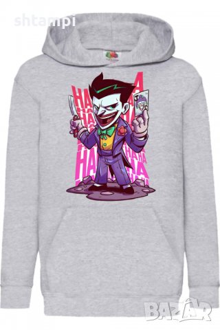 Детски Суитчър/Суитшърт DC Joker,Игра,Подарък,Изненада,Забавление,Рожден Ден, снимка 2 - Детски анцузи и суичери - 38317890