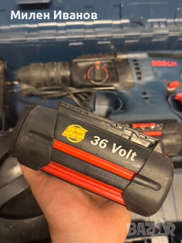 Перфоратор BOSCH GBH 36 VF-LI Professional + 3 батерии, снимка 3 - Перфоратори - 52268889