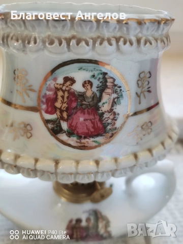 Порцеланови газени лампи , снимка 5 - Антикварни и старинни предмети - 52954210