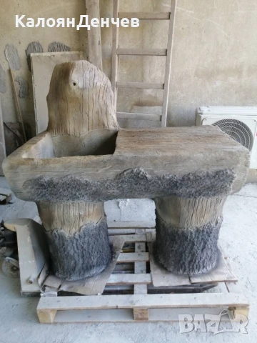 Градинска мивка от щампован бетон 