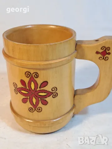 съветска дървена халба  3/3, снимка 2 - Декорация за дома - 48888298