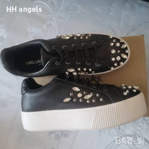 ПРОДАДЕНИ!!!Karl Lagerfeld нови сникърси ЕСТЕСТВЕНА КОЖА, снимка 1