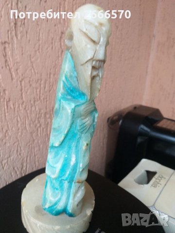 Китаиска нефритена статуетка , китайски нефрит, снимка 5 - Антикварни и старинни предмети - 35121633