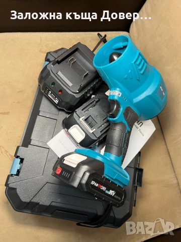 Духалка турбо акумулатрна пистолет въздушен метла 2 батерии duhalka , снимка 2 - Други инструменти - 51726242