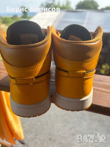 Nike Air Jordan 1 Mid Chutney Sneakers Shoes BQ6472-700 Women's Size 6,5, снимка 5 - Маратонки - 50686657