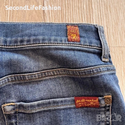 Мъжки дънки 7 for All Mankind Luxe Sport Slimmy Jeans NY сини размер 30, снимка 8 - Дънки - 53117711