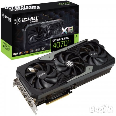 Видео карта INNO3D GeForce RTX 4070 Ti iChill X3, 12288 MB GDDR6X