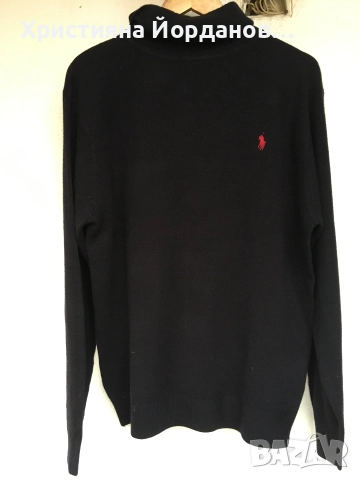 100% кашмир Поло пуловер, ХХЛ