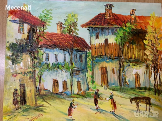 БОРИСЛАВ ЦАНОВ масло/платно пейзаж , снимка 5 - Картини - 53122780