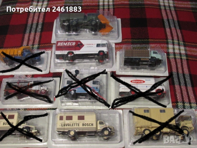 1/43 метални колекционерски колички/камиони Hachette Berliet 4 броя