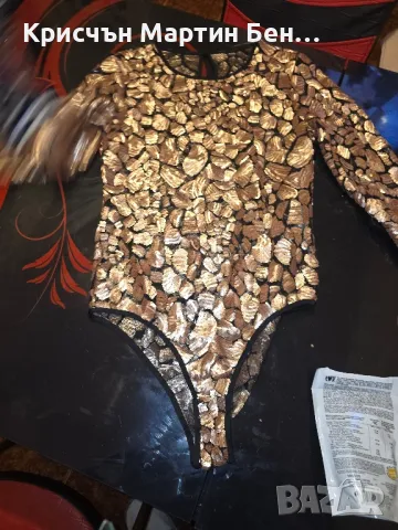 Боди с пайети/м.л 