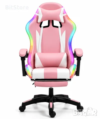 RGB геймърски стол, снимка 5 - Столове - 56483428