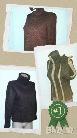 Три различни броя / Марков пуловер с поло яка / "Cecil", "Gap" / голям размер 