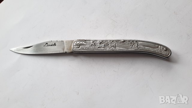 Сгъваем нож Laguiole с ловна сцена, снимка 7 - Антикварни и старинни предмети - 44374395