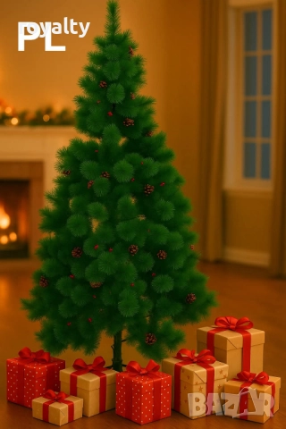 Коледни елхи зелени – различни размери, снимка 2 - Декорация за дома - 52232238